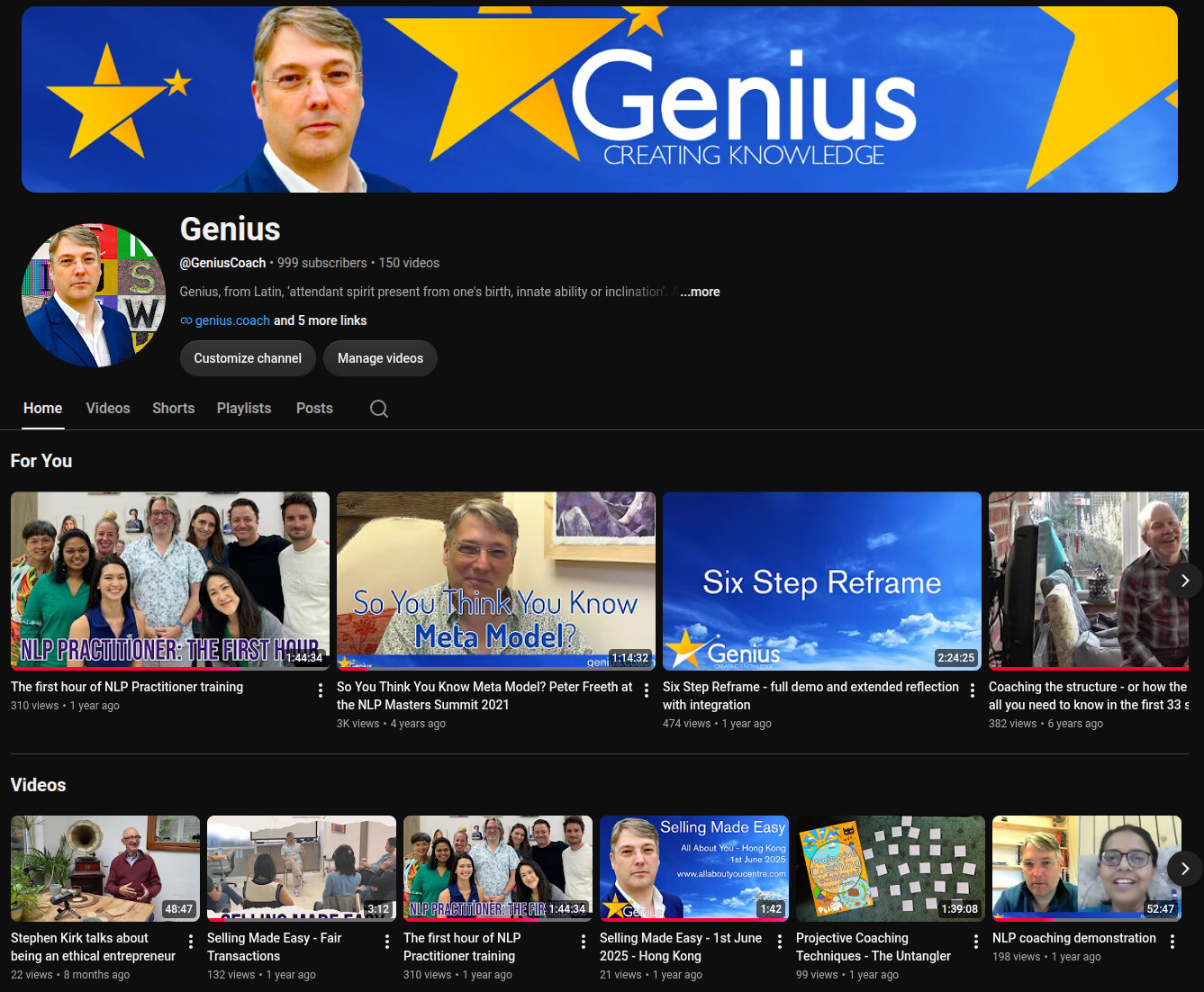 Genius Coach YouTube